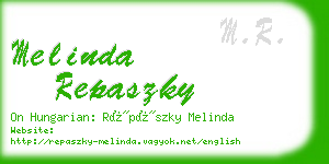 melinda repaszky business card